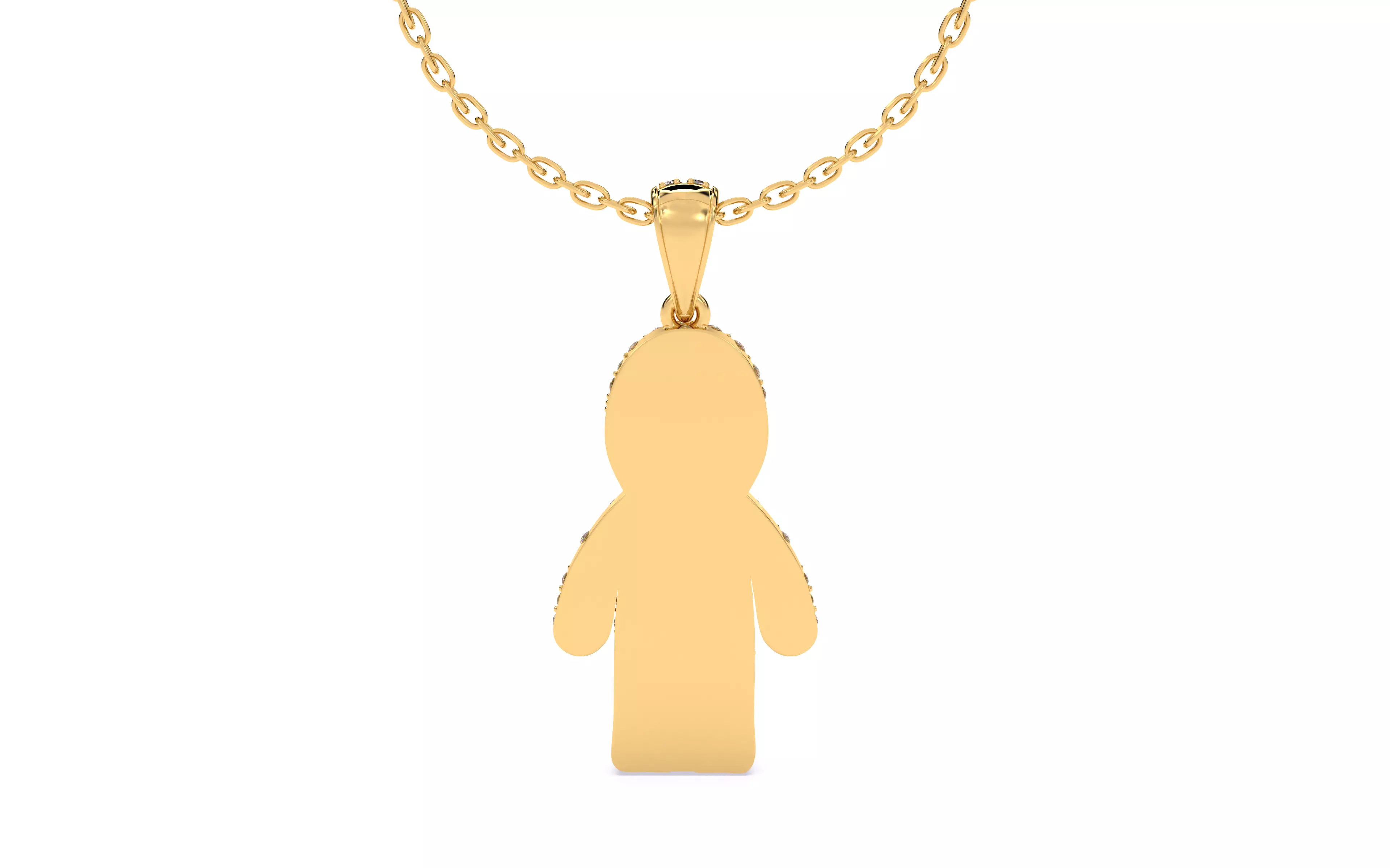 Ghost Scream Pendant 3dm stl renders details 3D print model_10