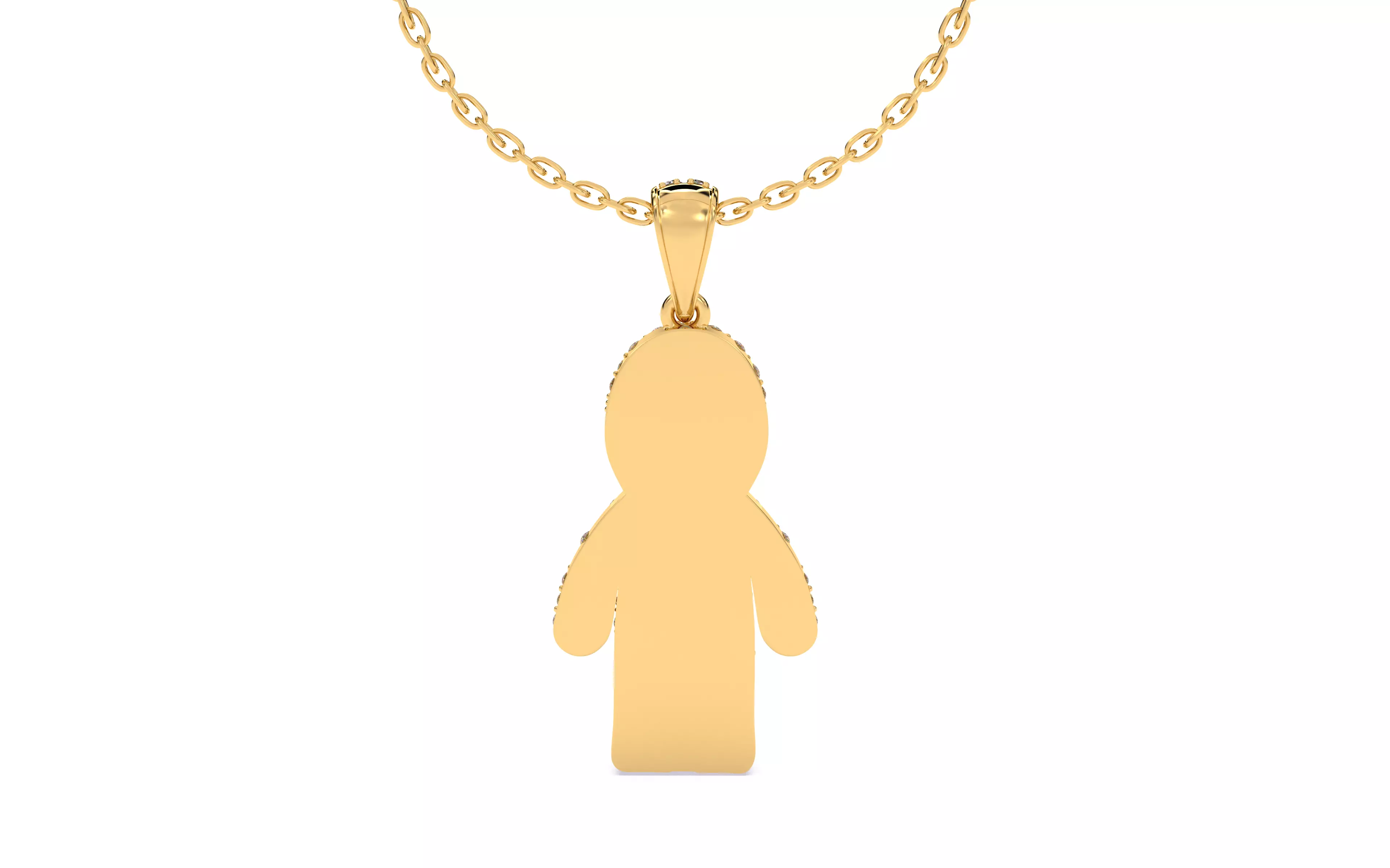 Ghost Scream Pendant 3dm stl renders details 3D print model_9