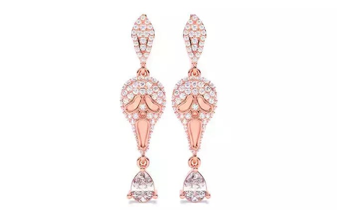 Ghost Scream Earrings 3dm stl renders details  