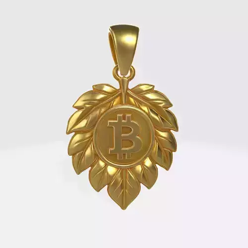 BTC Bitcoin Crypto Pendant  12