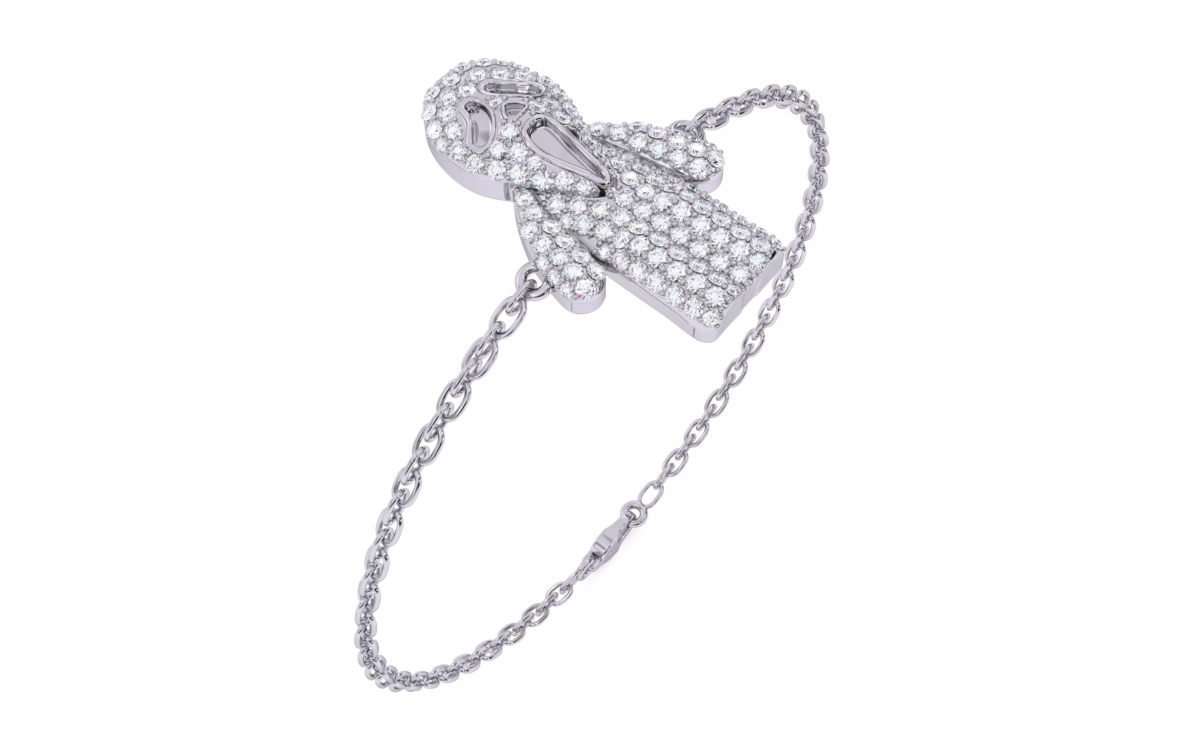 Ghost Scream Bracelet 3dm stl renders details 3D print model_10