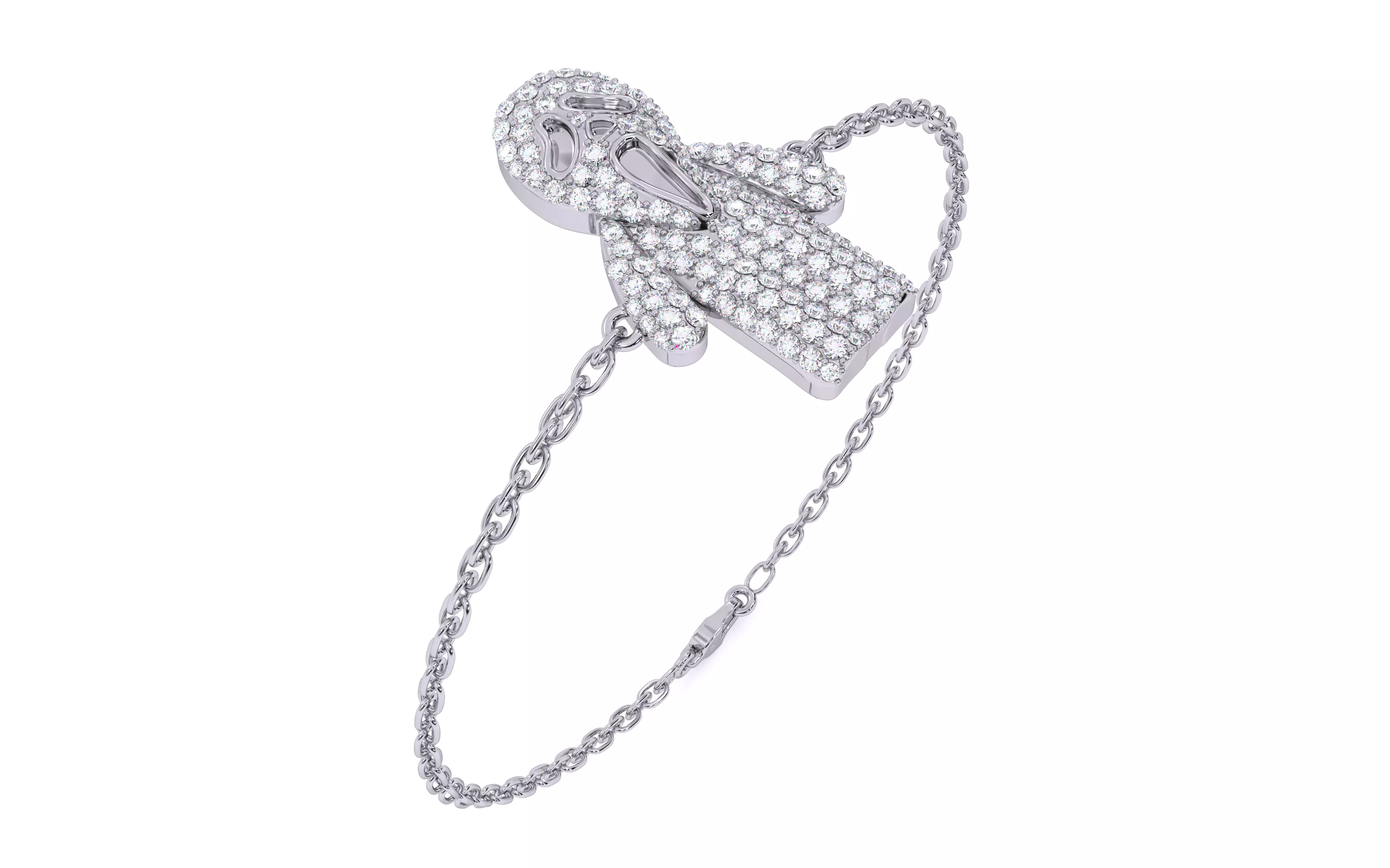 Ghost Scream Bracelet 3dm stl renders details 3D print model_11