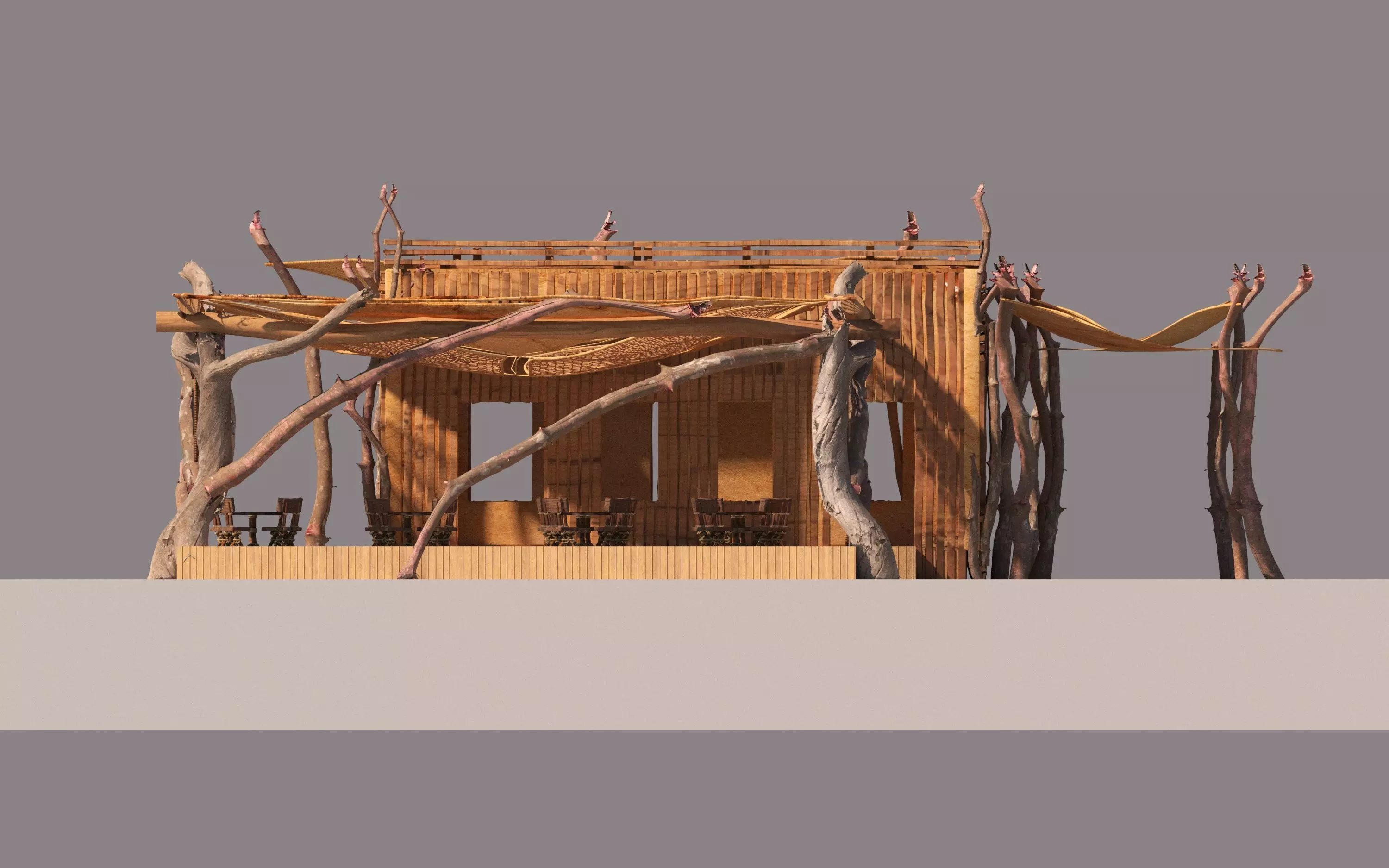 Adventure Cafe Low-poly 3D model_4