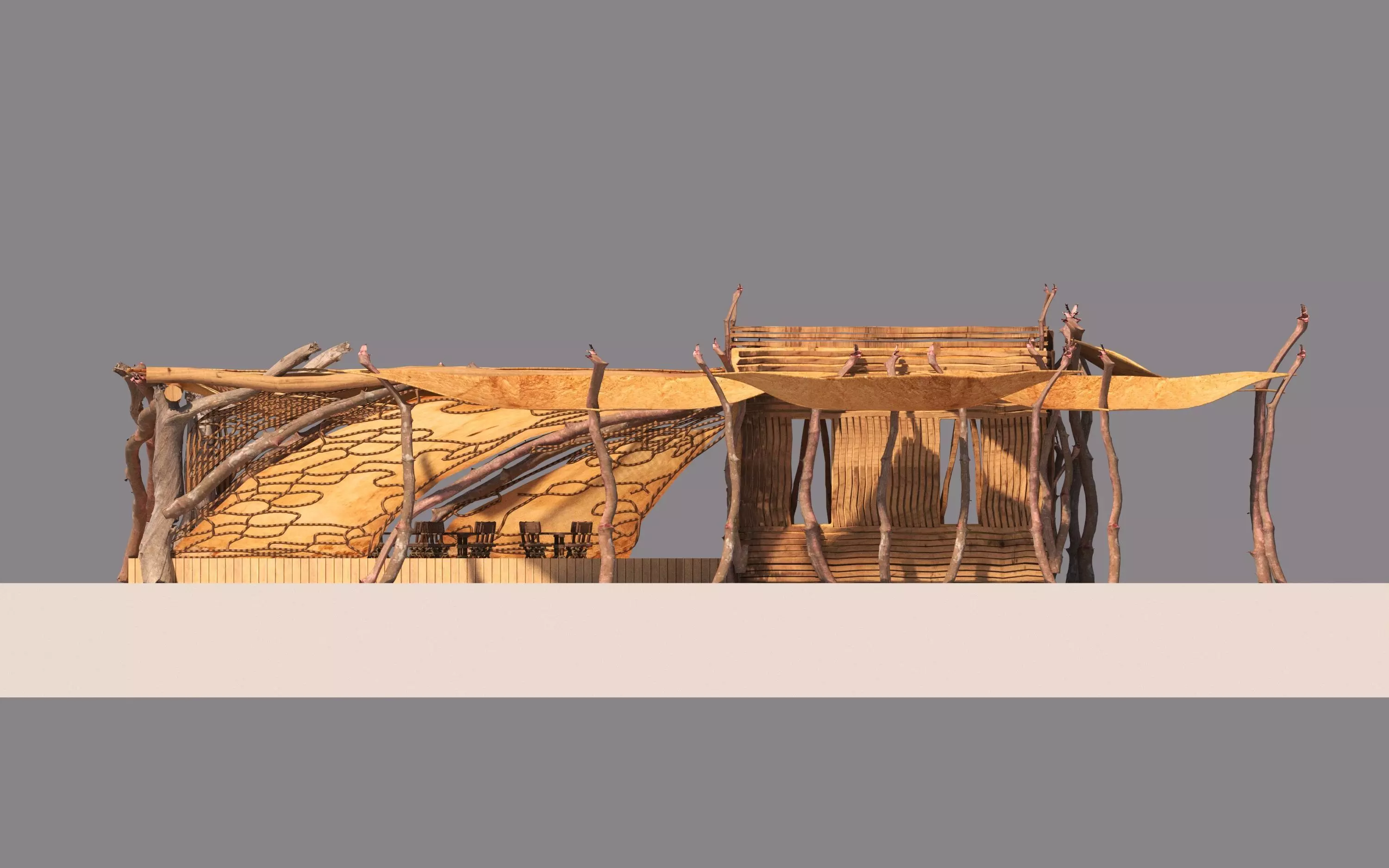 Adventure Cafe Low-poly 3D model_5