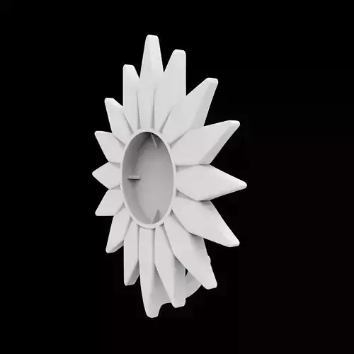 Sunburst Wall Hook 3D Print Model