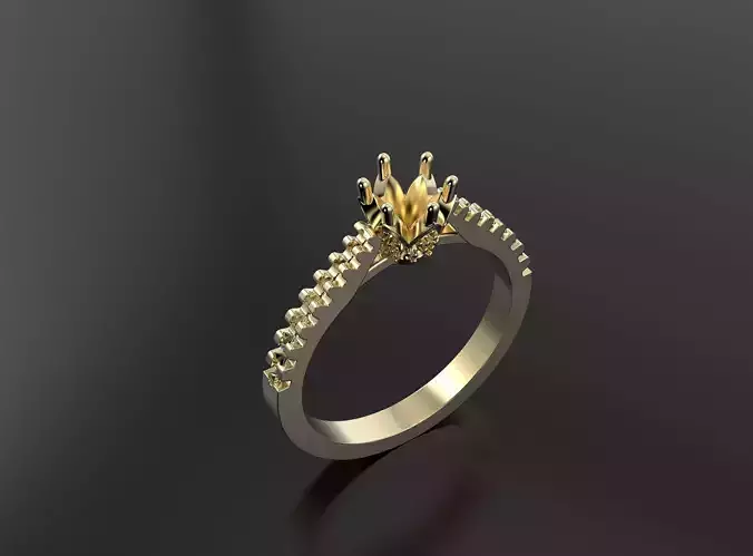 Ring with one big stone