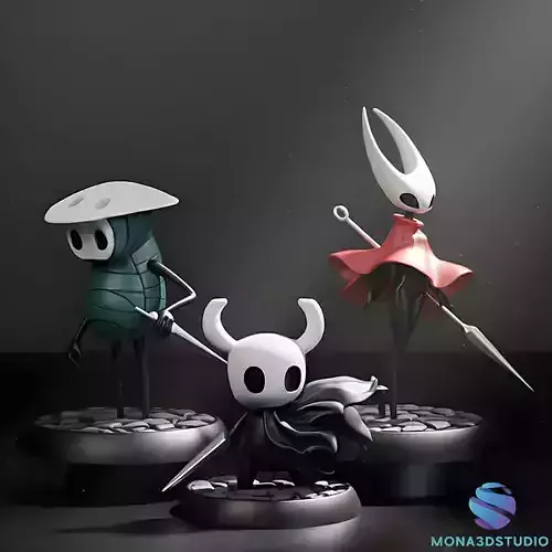 Hollow Knight STL Set Knights of Hallownest