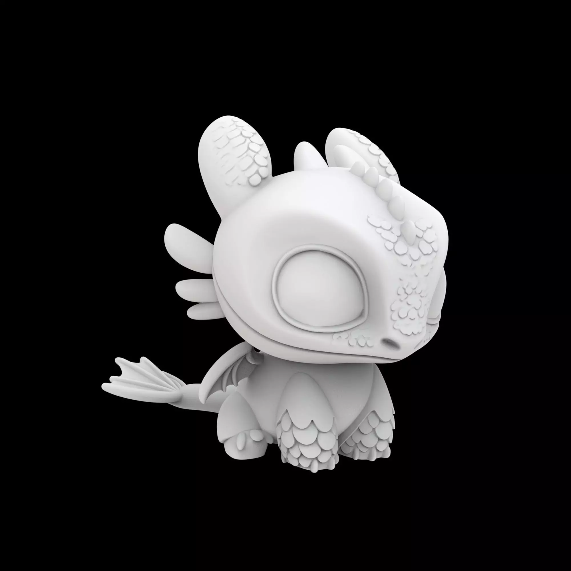 Toothless Banguela 3D Print Model 3D print model