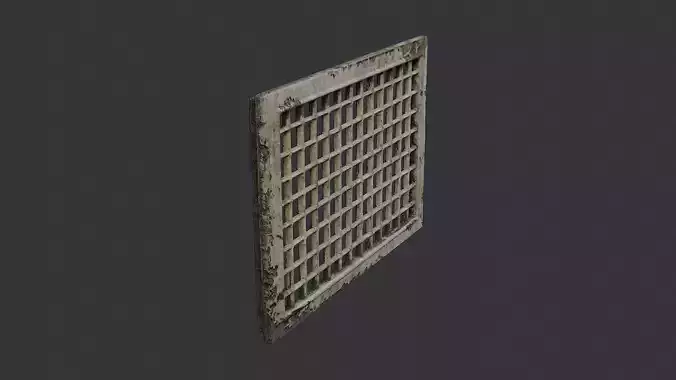 Rusty Wall Vent Grille