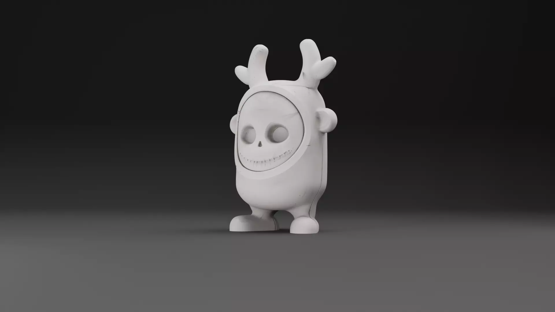 Skully Reindeer 3D print model