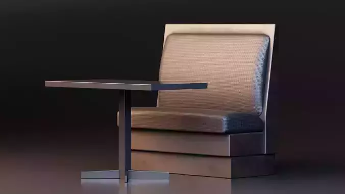 Modern Restaurant Chair with Table