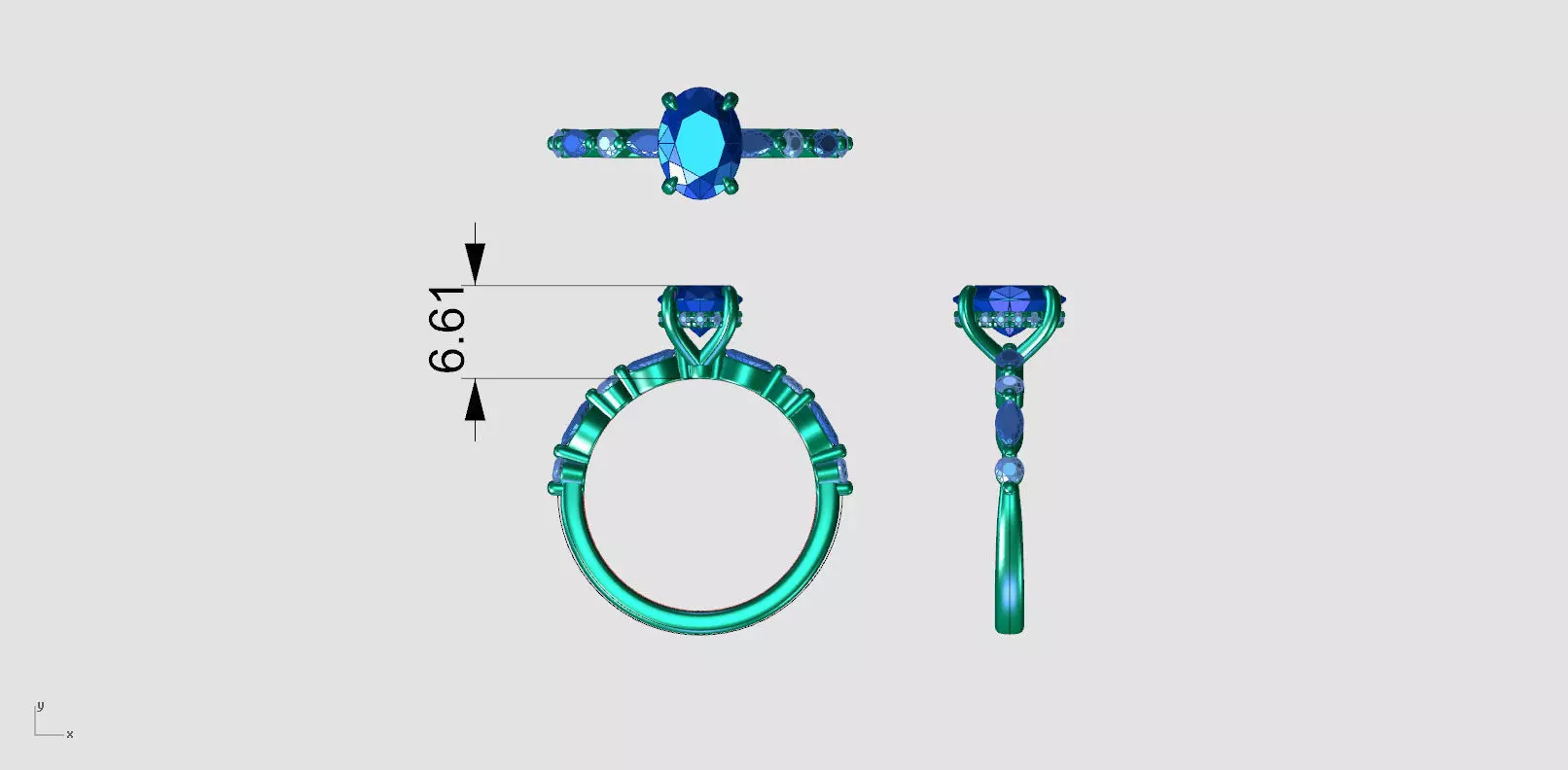 ZAB004 OVAL 3D print model_9
