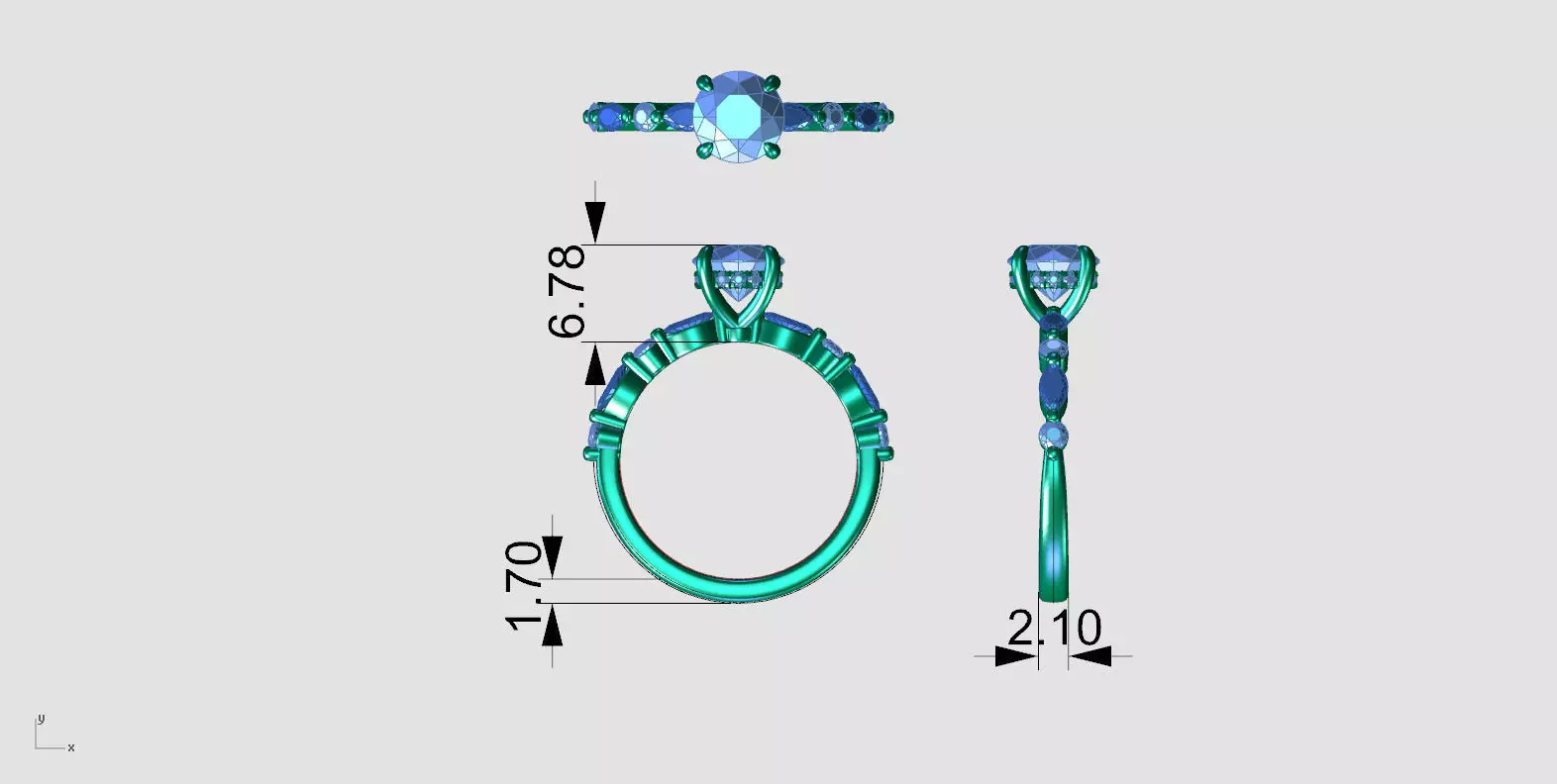 ZAB004 ROUND 3D print model_8