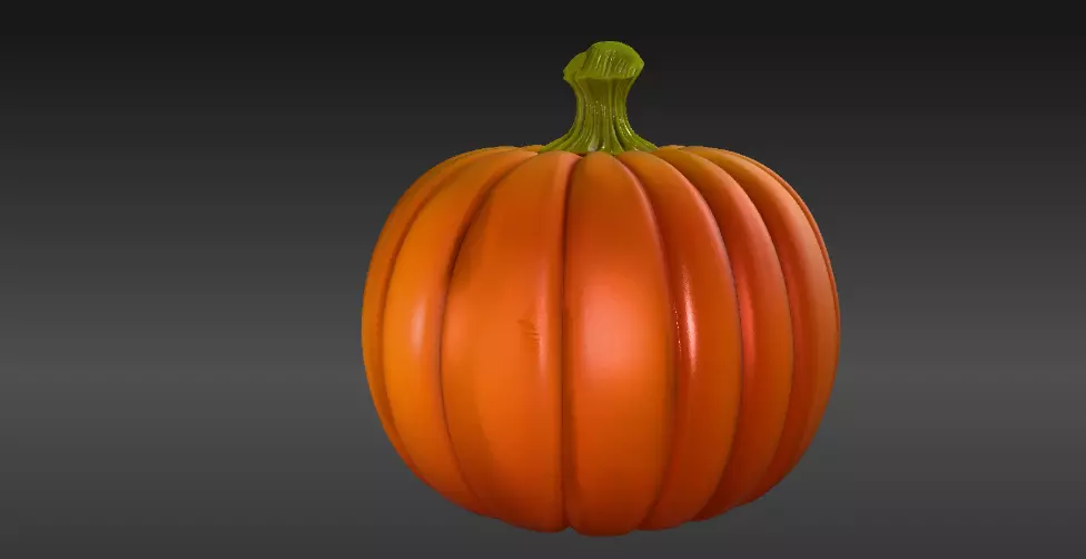 Cartoon Jack-O-Lantern 3D Model Cute Pumpkin Face Pumpkin 3D print model_6