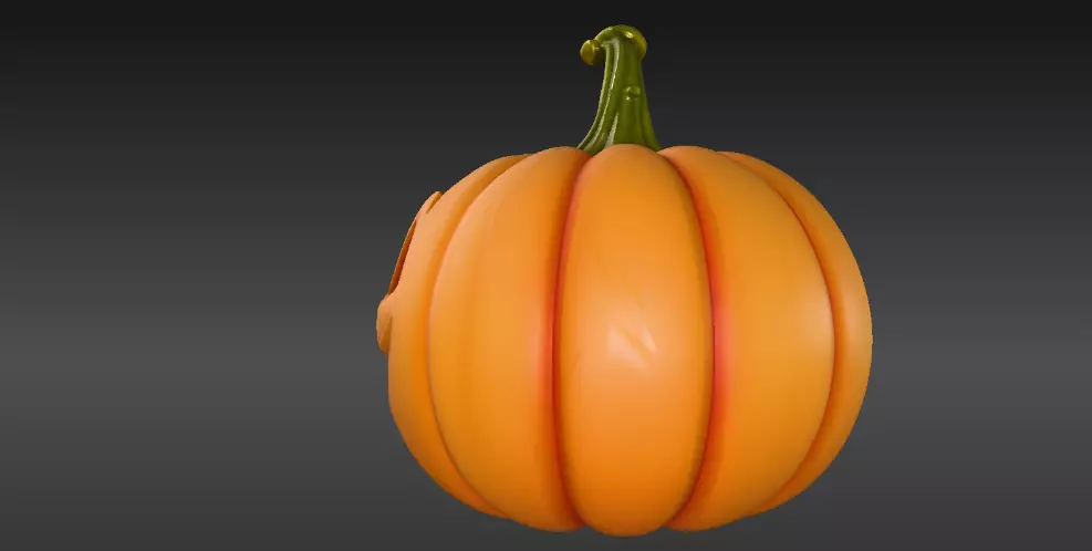 Cartoon Jack-O-Lantern 3D Model Halloween Two Model Pack 3D model_20