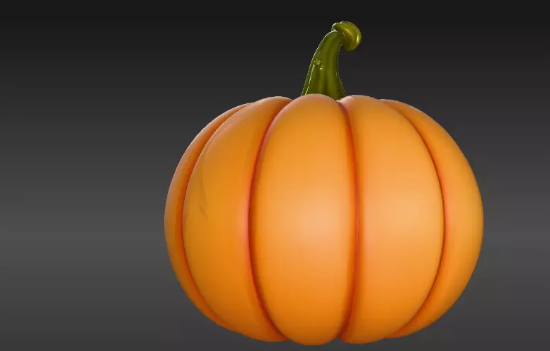 Cartoon Jack-O-Lantern 3D Model Halloween Two Model Pack 3D model_22