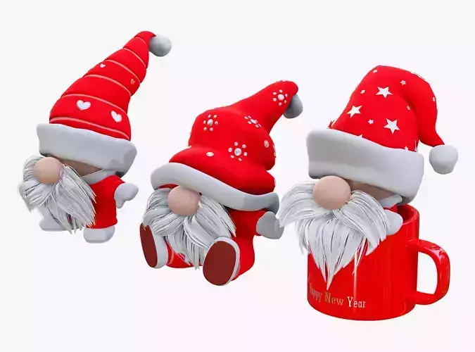 Christmas Gnome Decoration Set M1