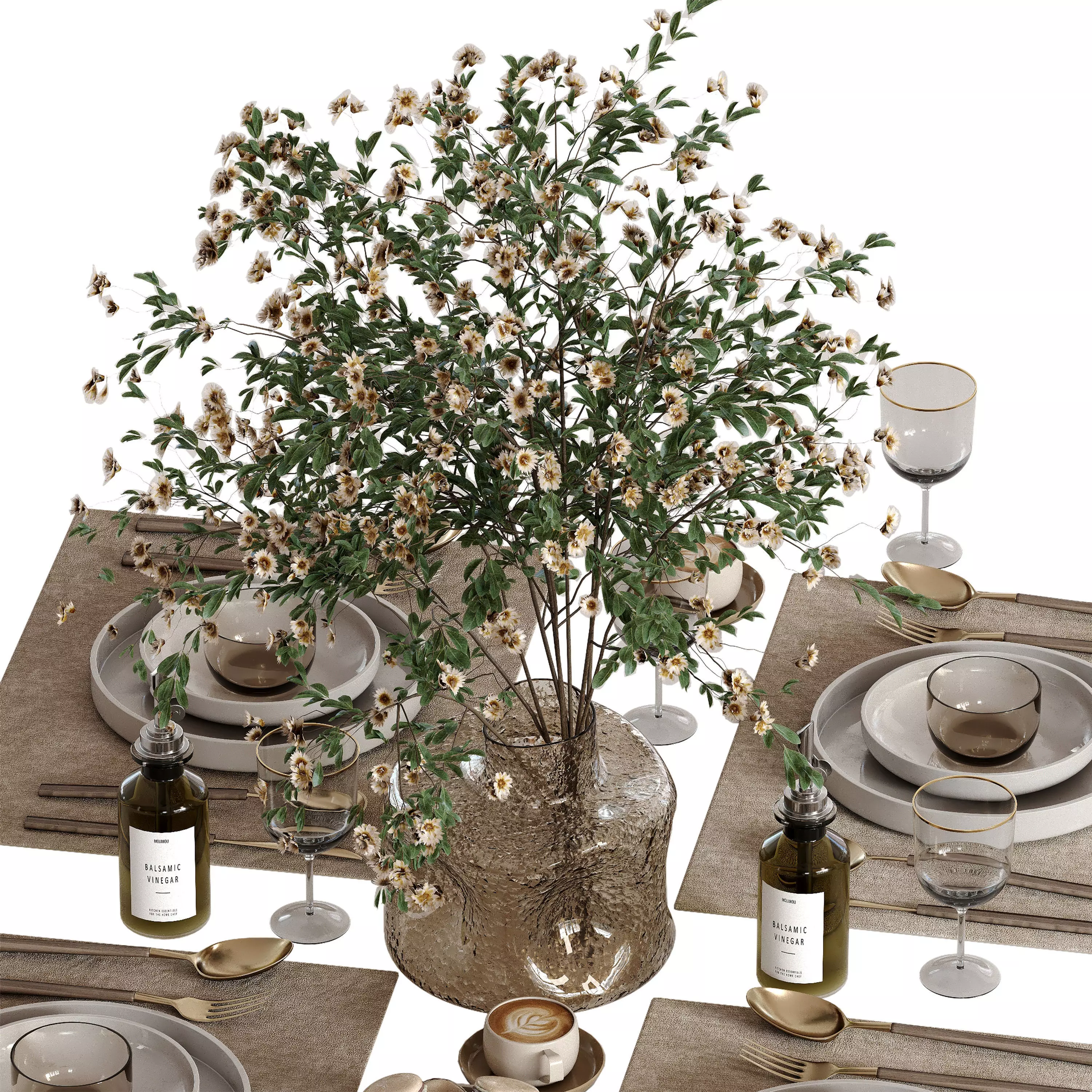 tableware set 058 3D model_3