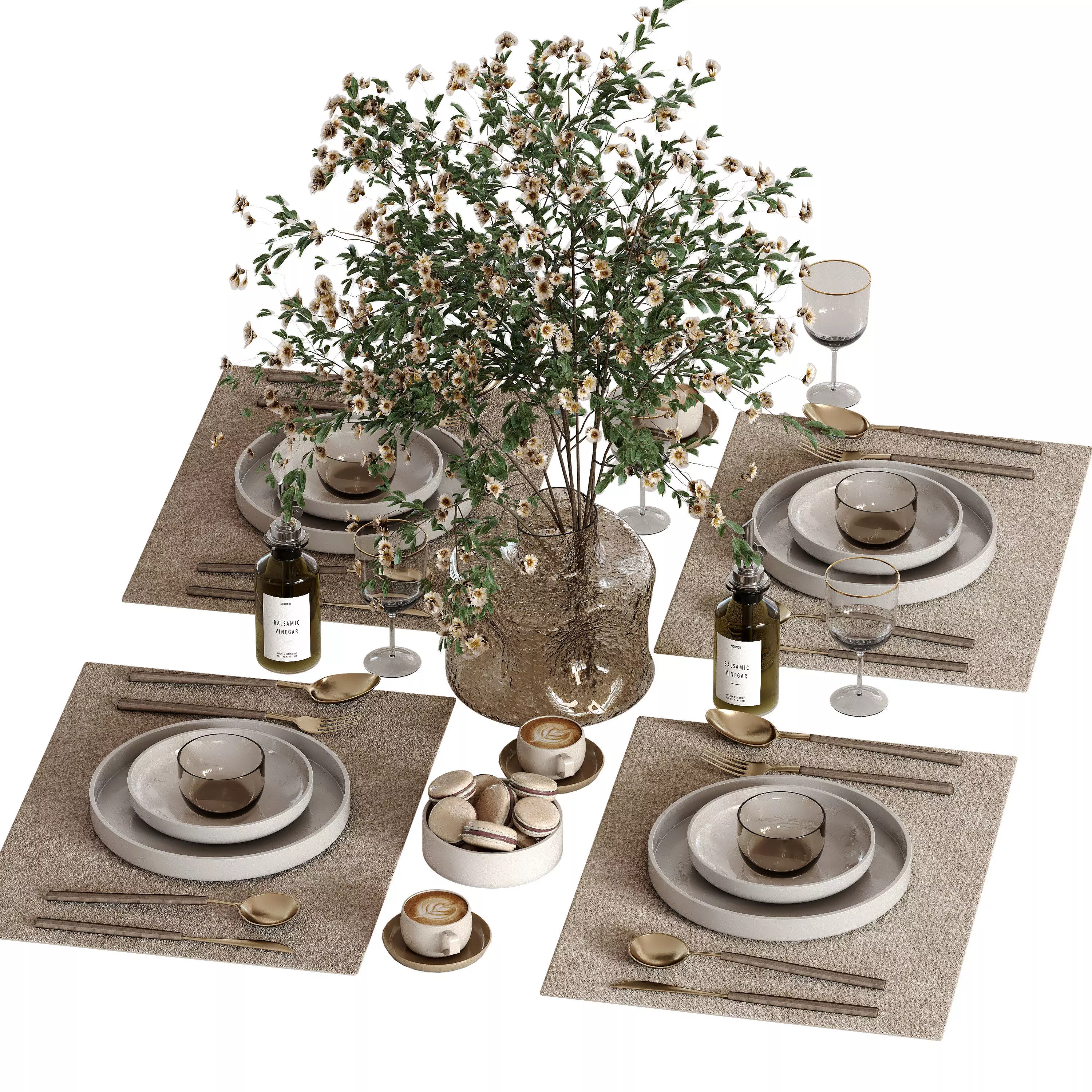 tableware set 058 3D model_1