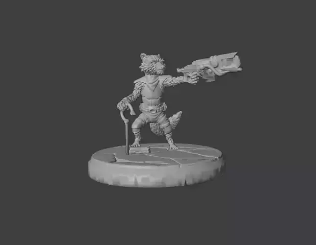 Wastelanders Rocket Raccoon STL 3D Model for 3D Printing