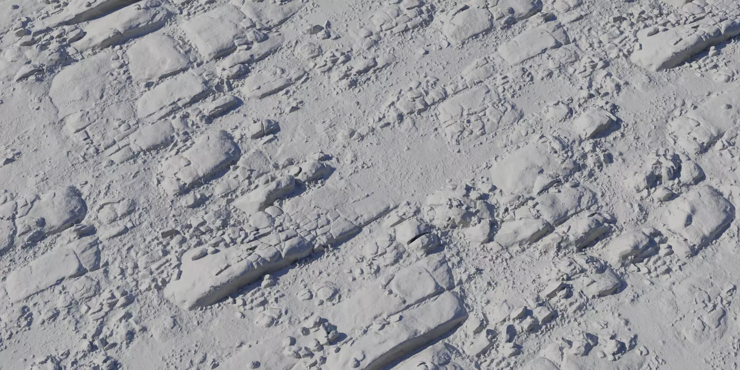 Rocky Plateau With Grass Strips Texture_1