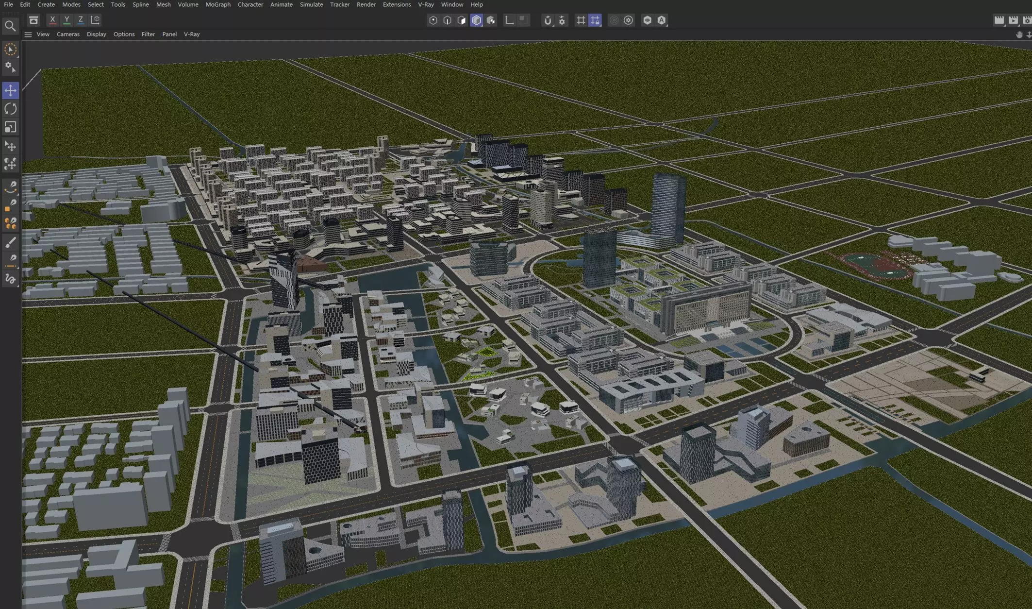 Mixed-Use Institutional District 3D model_10