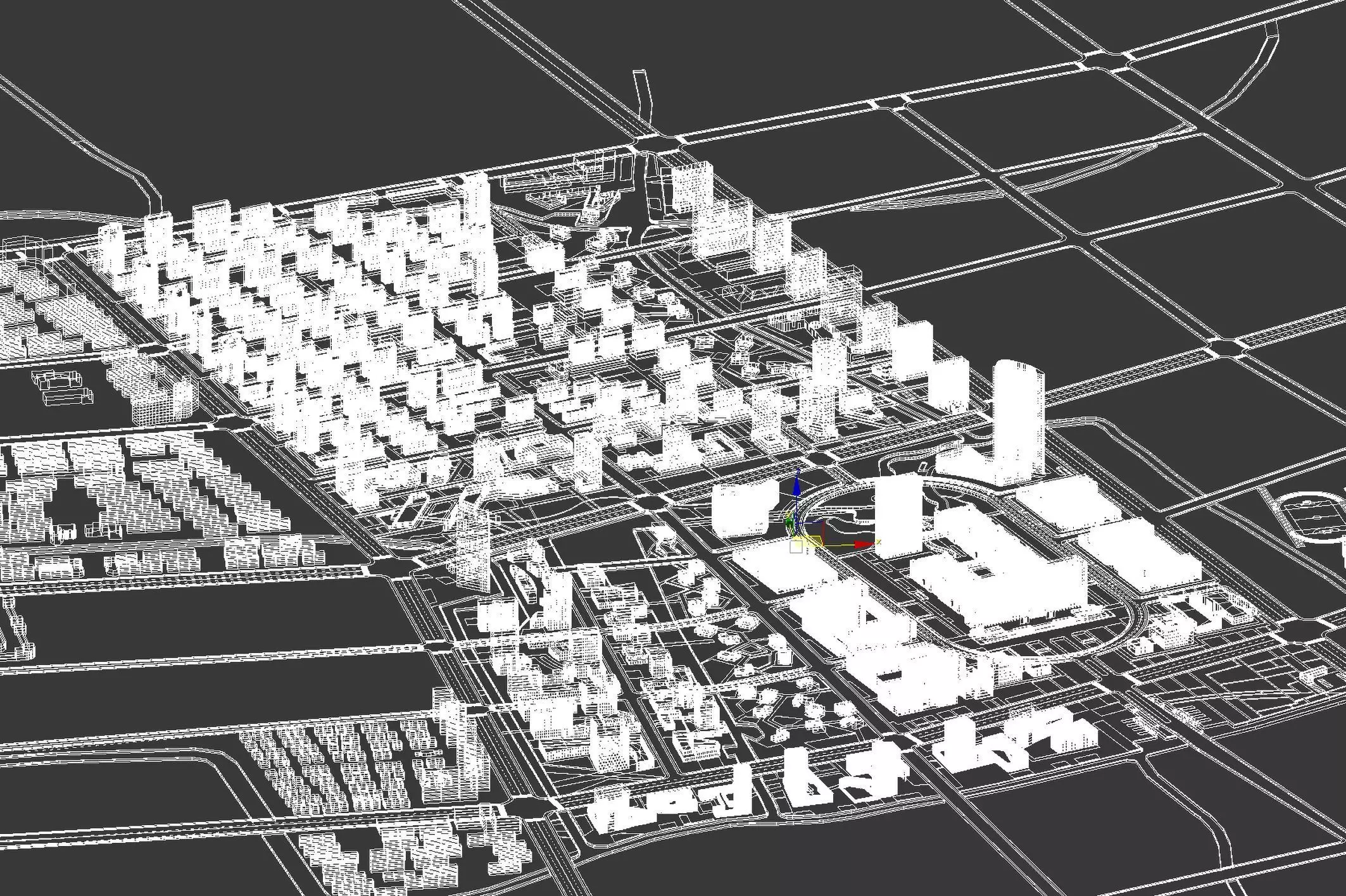 Mixed-Use Institutional District 3D model_15