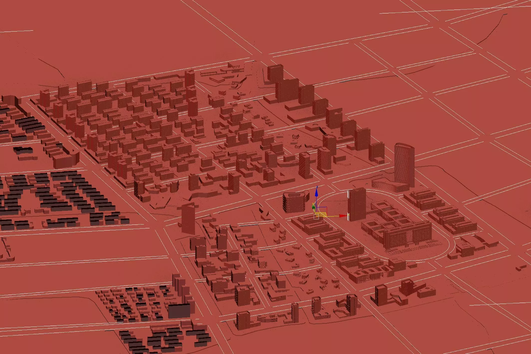 Mixed-Use Institutional District 3D model_14