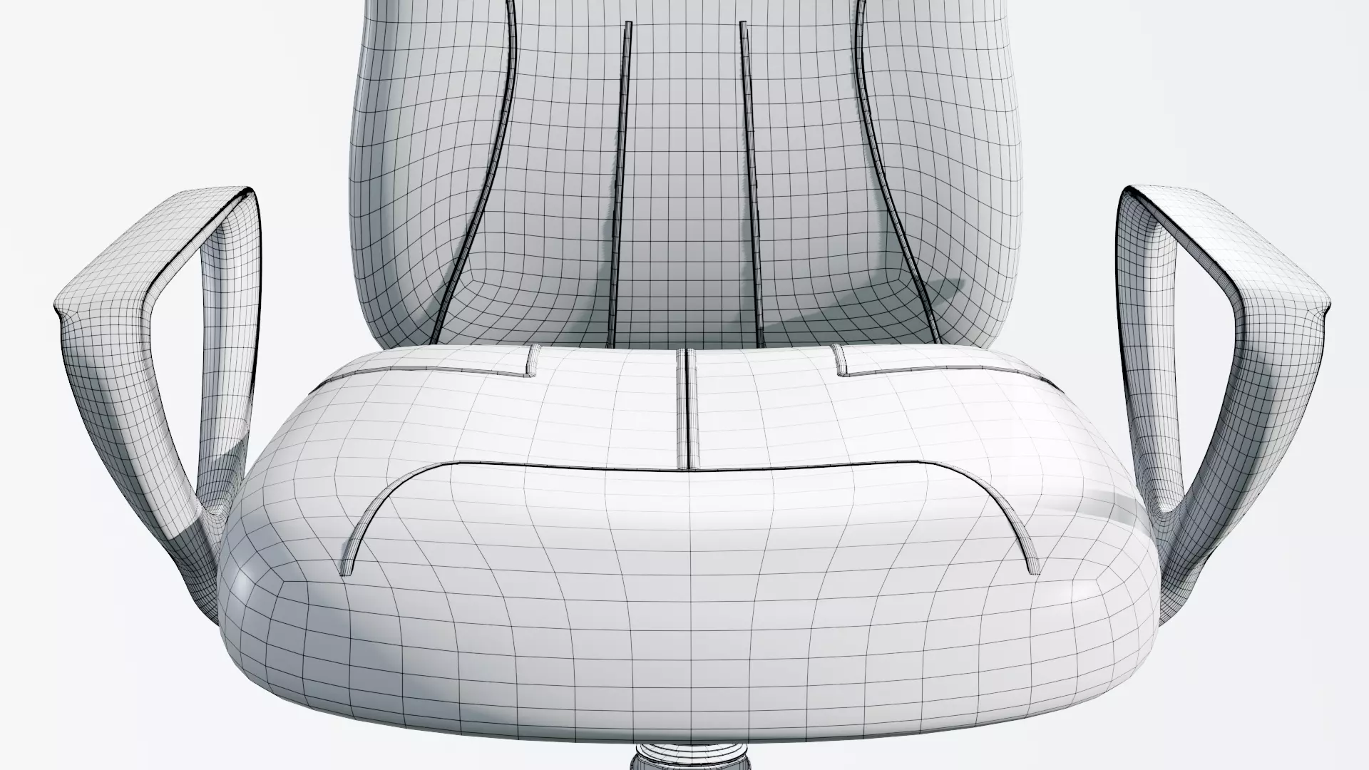 Gaming Chair Low-poly 3D model_12