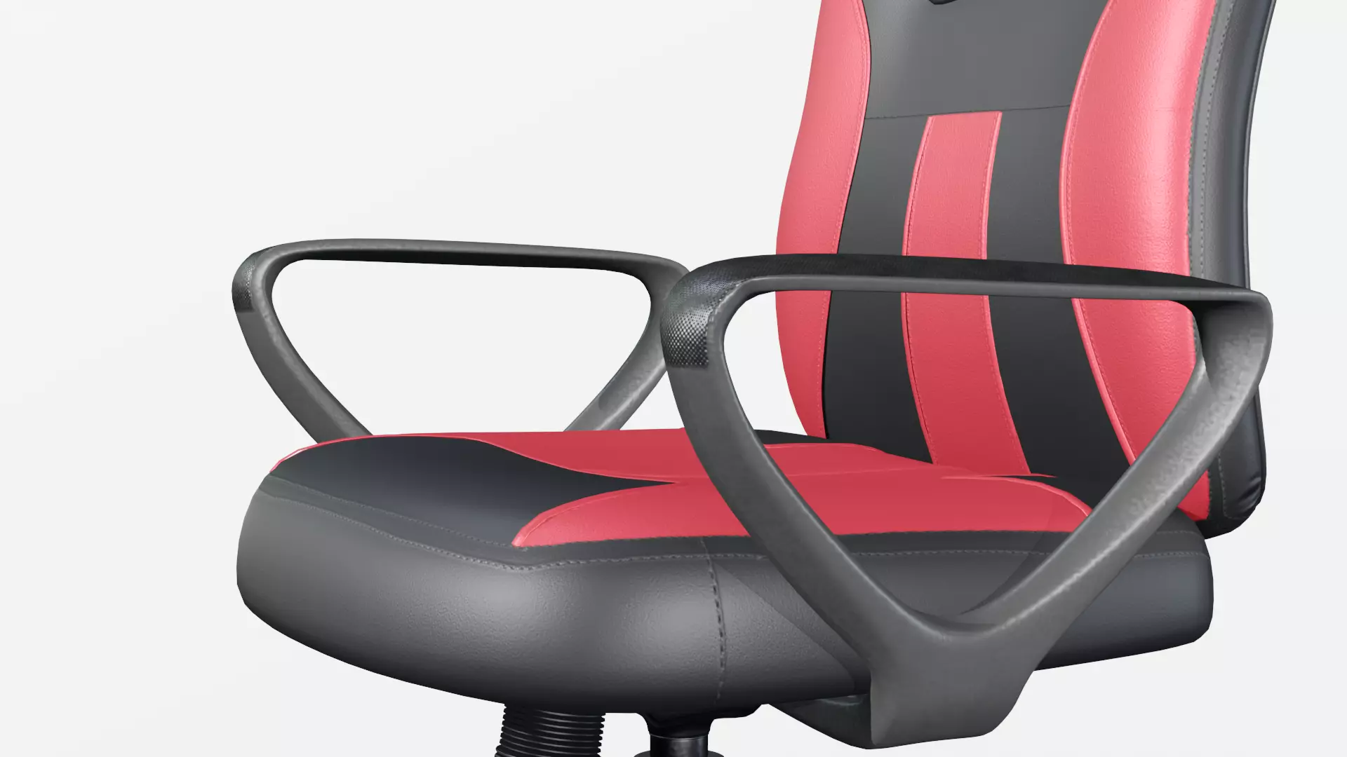 Gaming Chair Low-poly 3D model_7