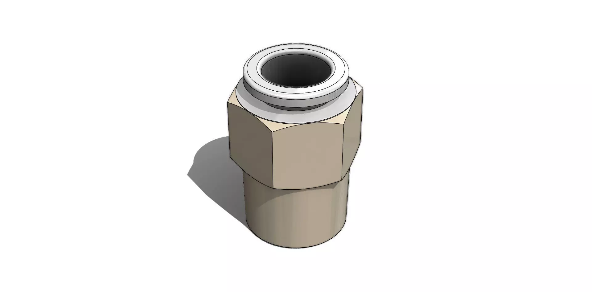 Conexao Rapida SMC KQ2H08 02A Quick Connection 3D model_4