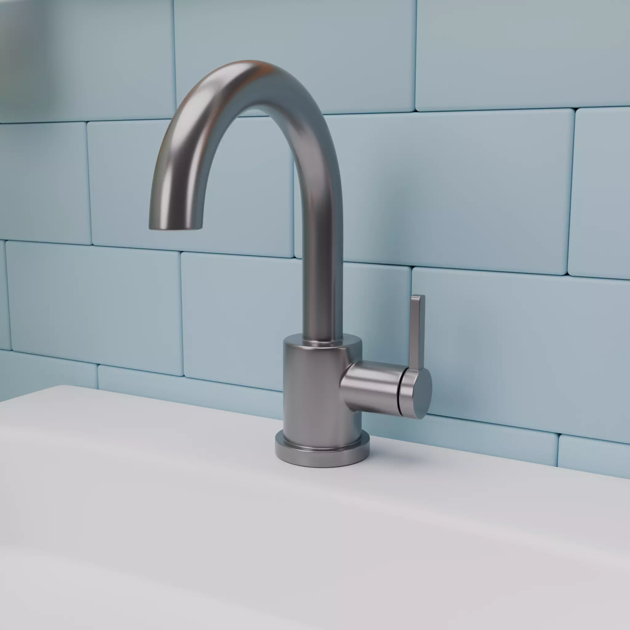 Isometric Bathroom Duo Low-poly 3D model_21