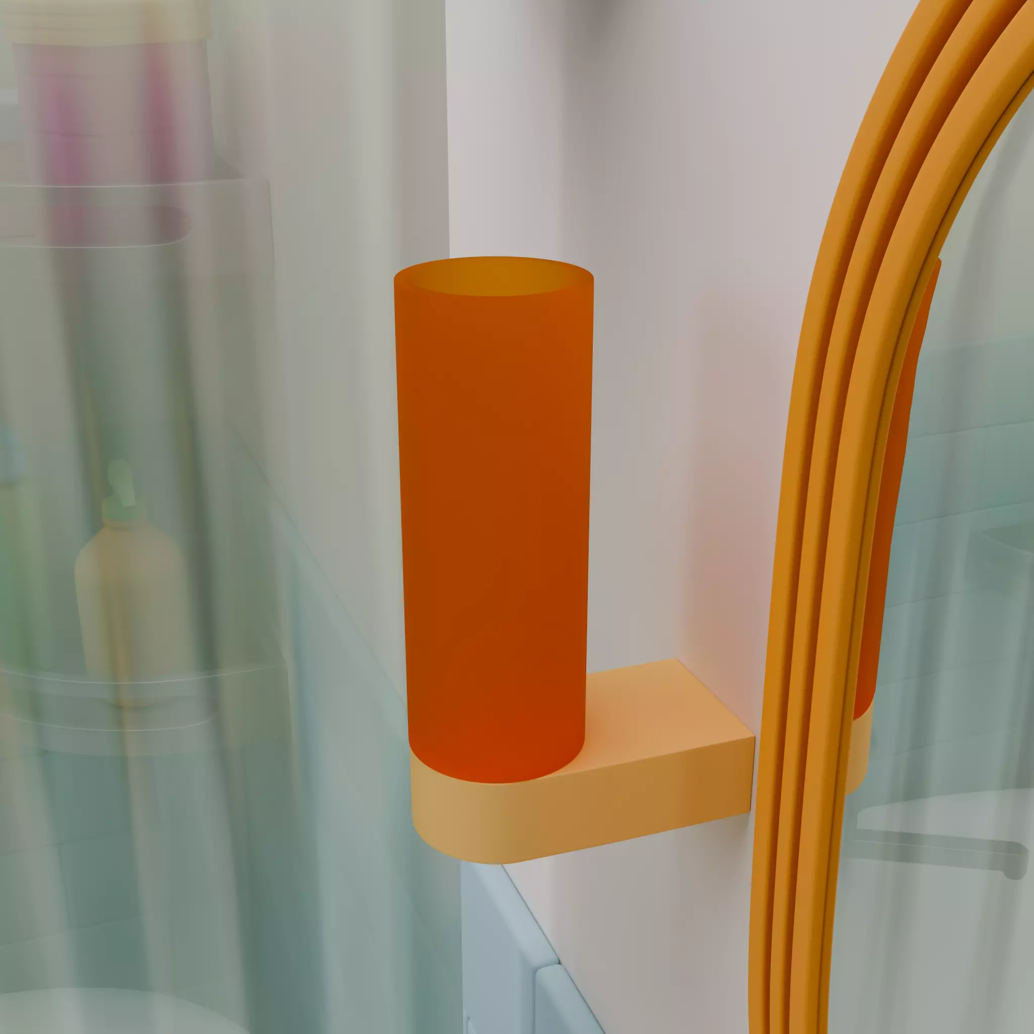 Isometric Bathroom Duo Low-poly 3D model_20