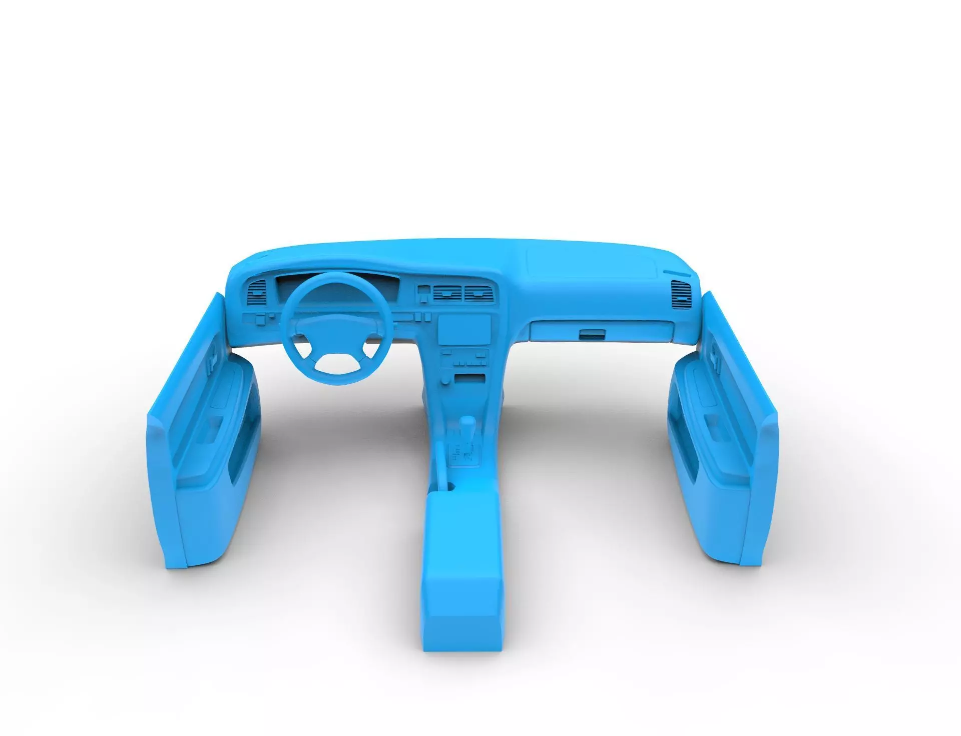 1999 Toyota Chaser Tourer dashboard and door pad 3D print model