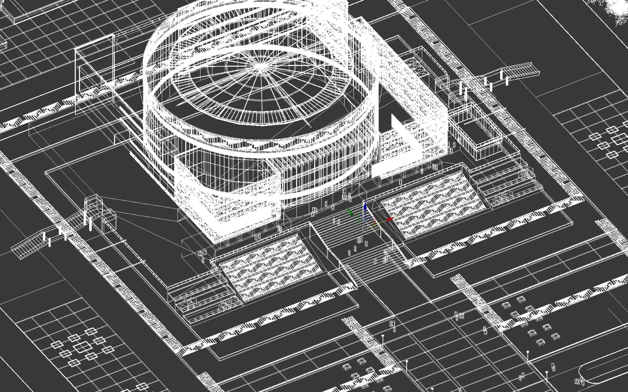 Cultural Center Exterior 3D model_10