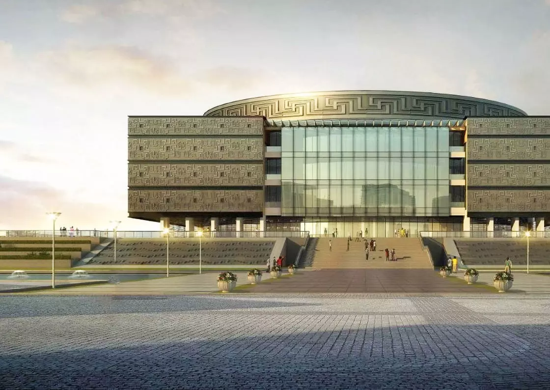 Cultural Center Exterior 3D model_2