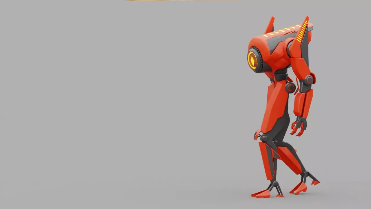 Android rigged animated characer Free 3D model_2