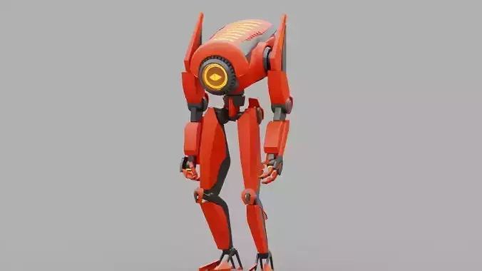 Android rigged animated characer