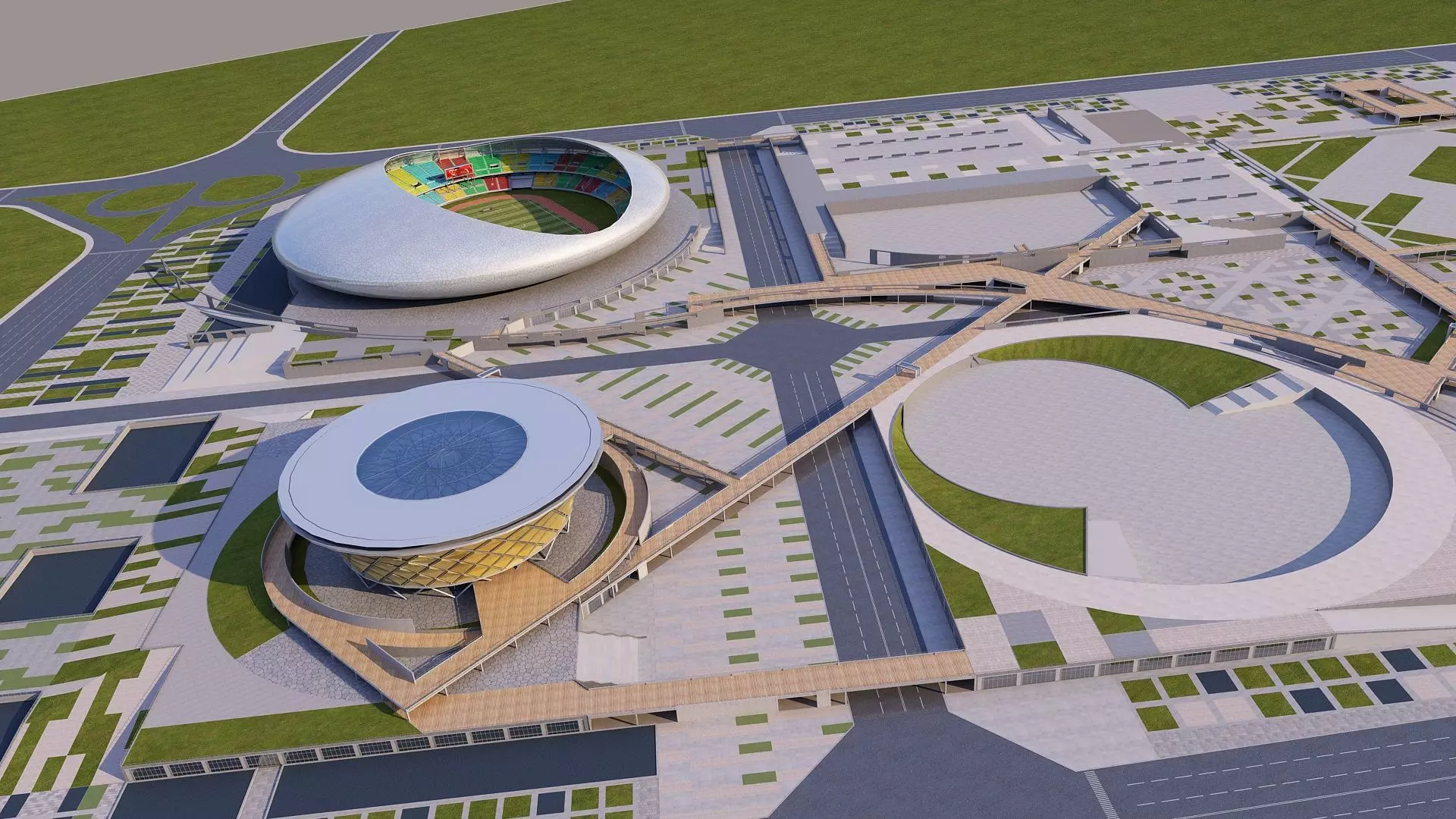 Stadium 2 3D model_2