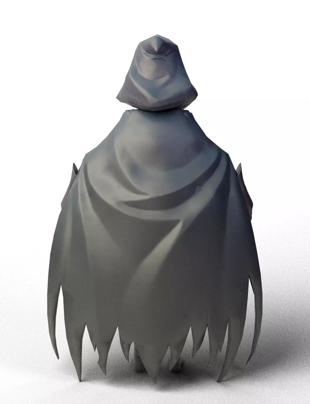 Stylized Dark Sorceress Girl 3D model_6