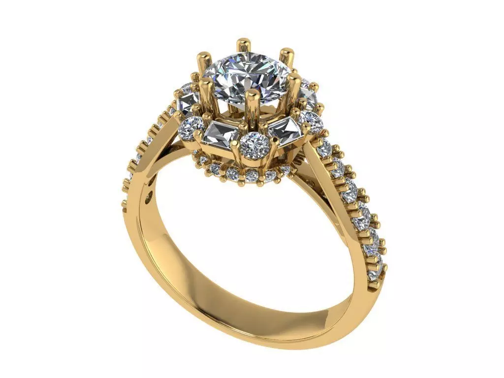 Women Ring 3D print model_3