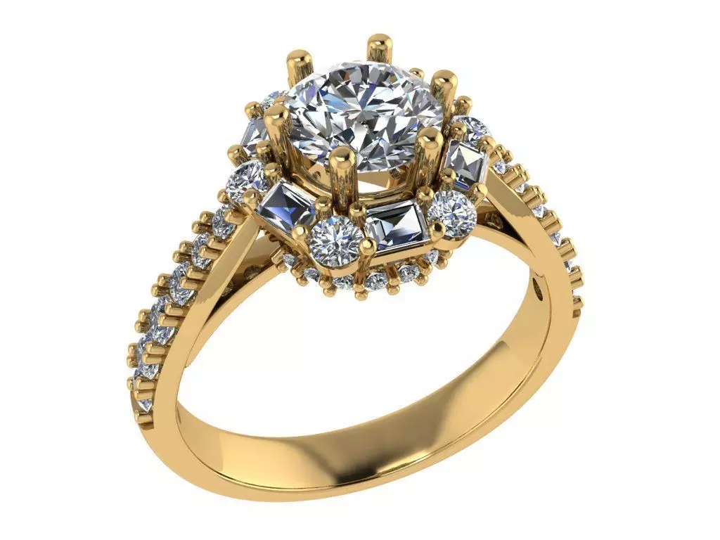 Women Ring 3D print model_1