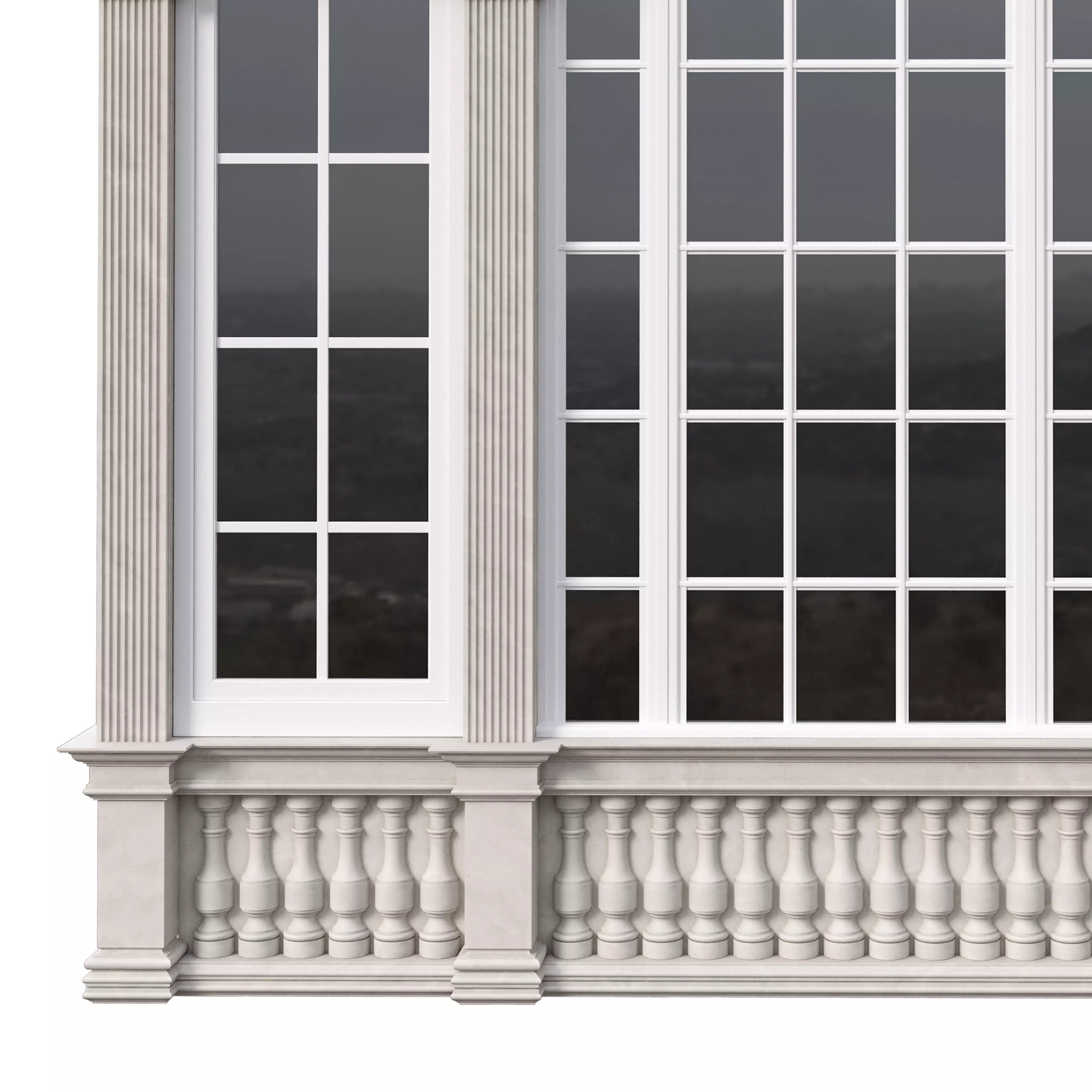 Architectural Classic Window 3D Model 15 3D model_5