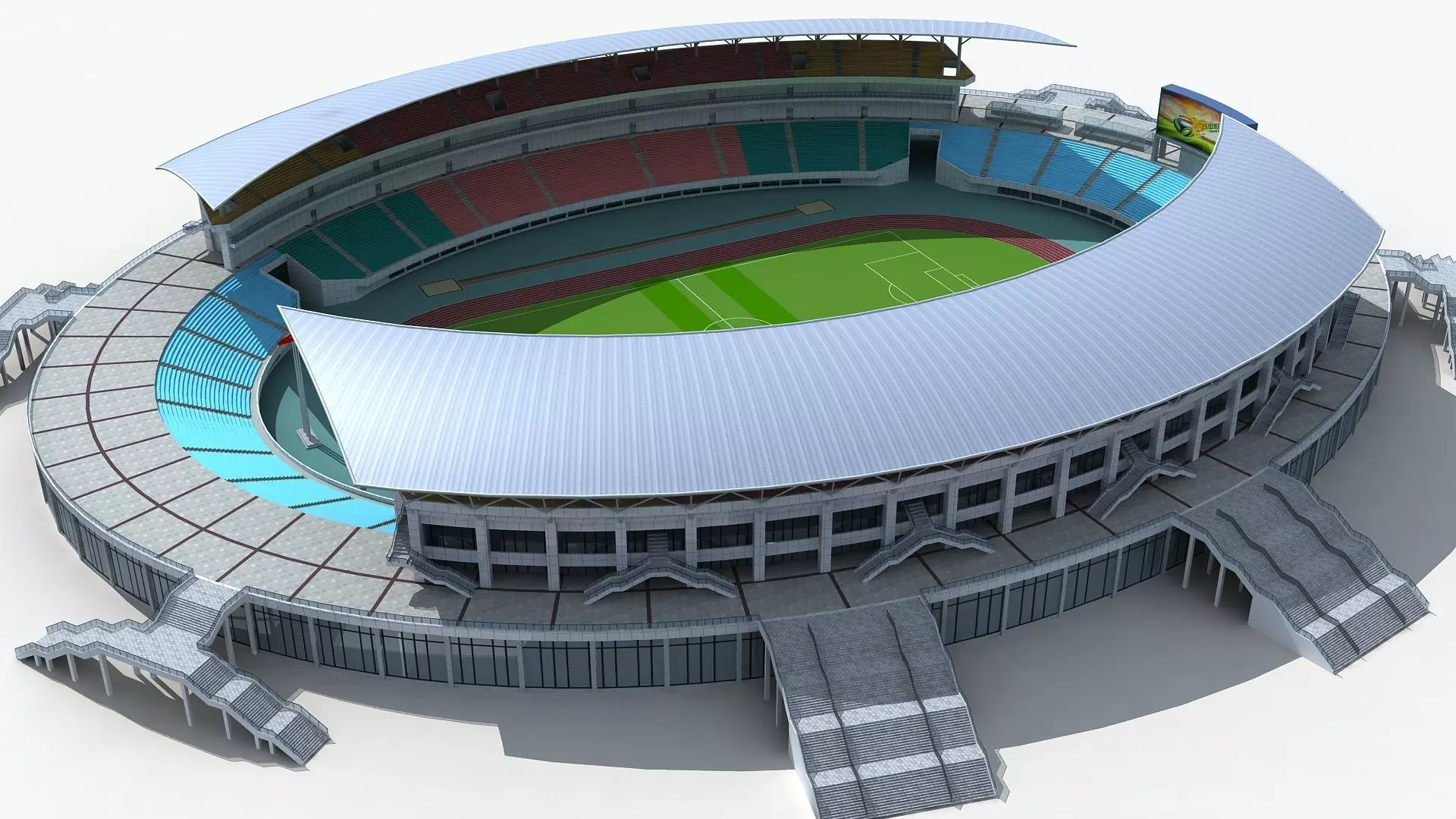 Gymnasium 2 3D model_0