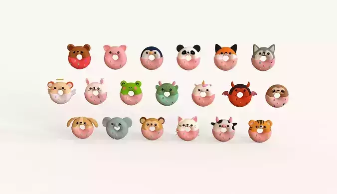 Christmas Theme Donuts Pack 01