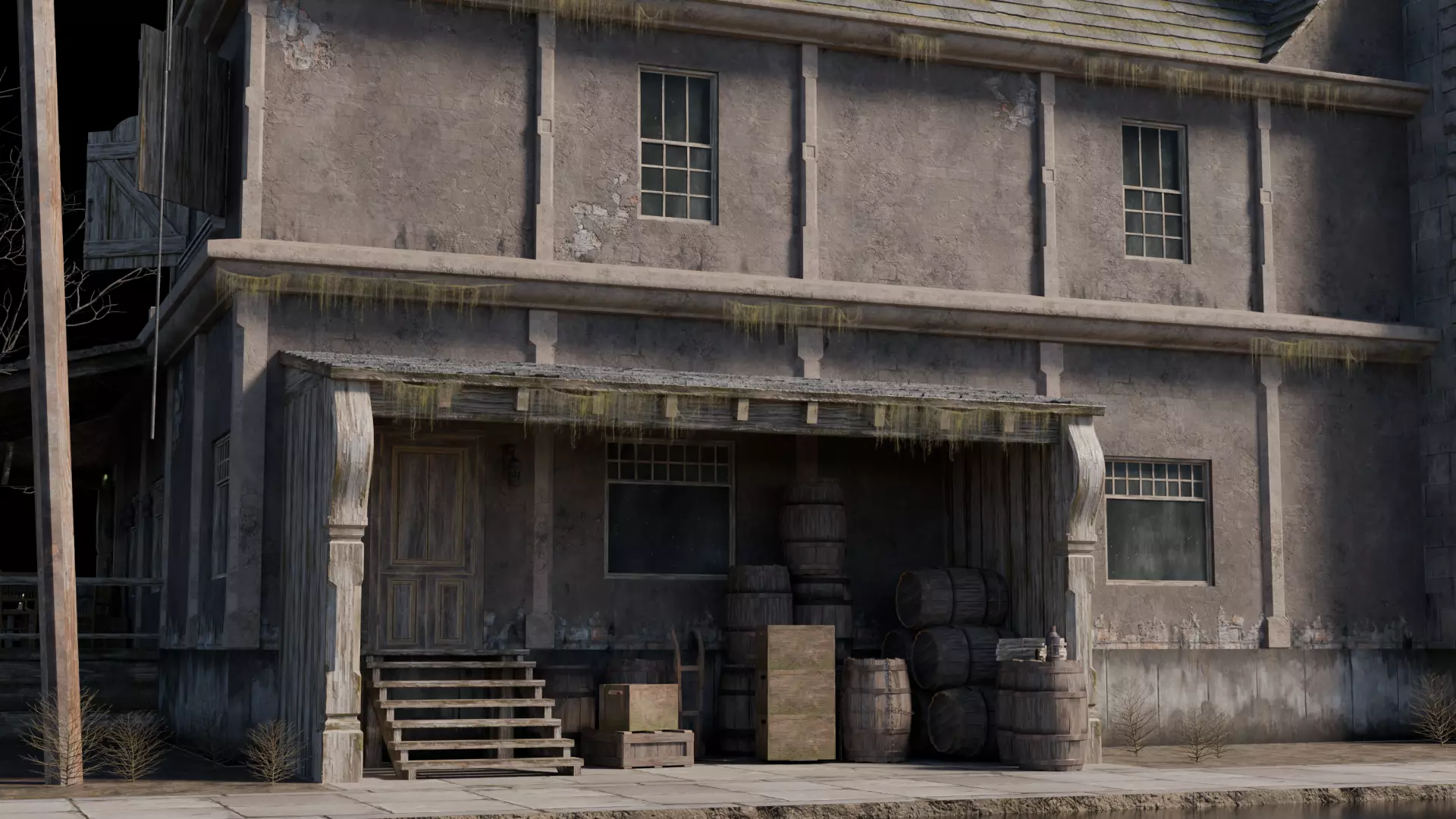 Dark Fantasy Building - Tavern 3D model_6