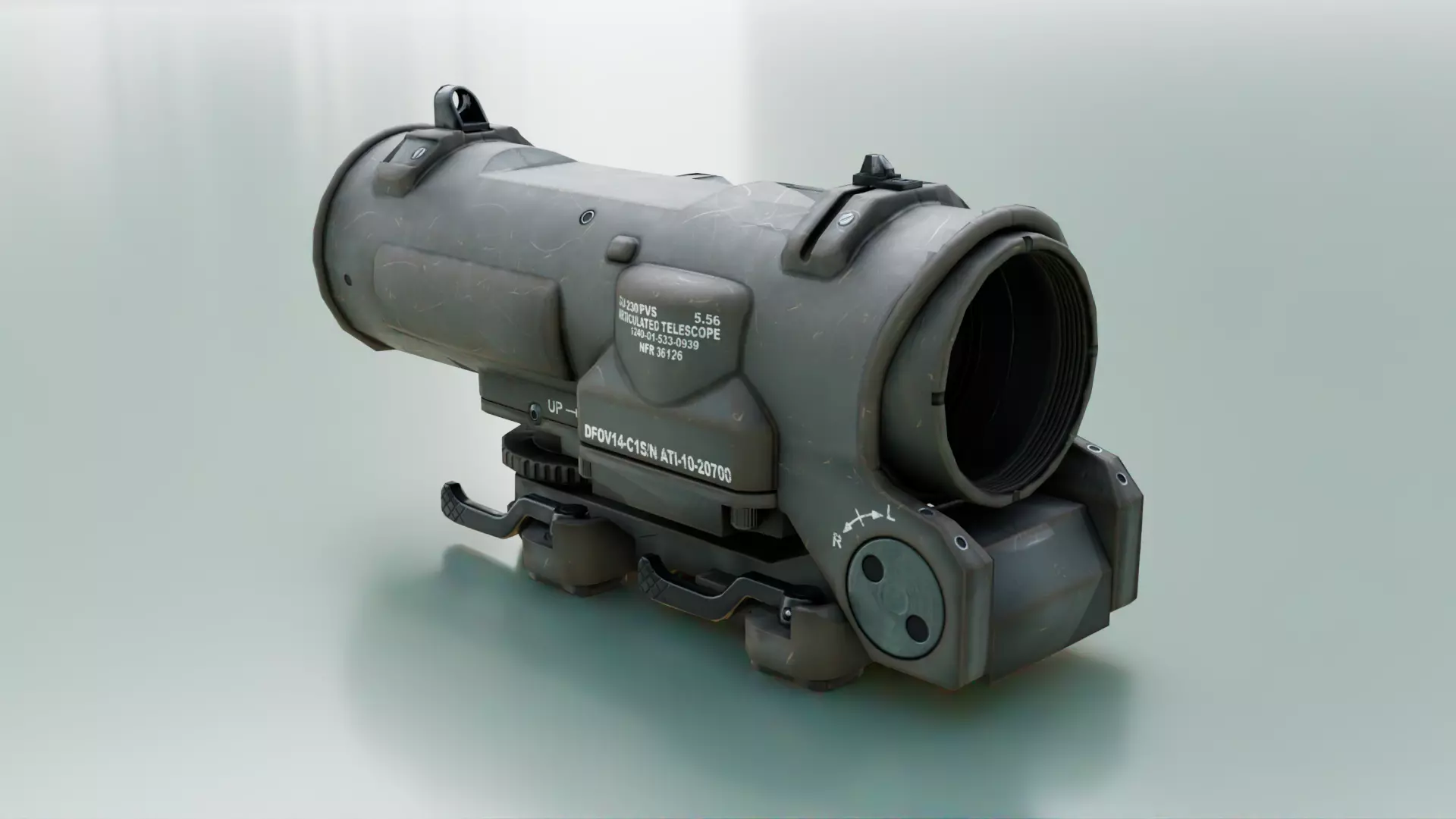 Elcan SpecterDR Low-poly 3D model_2