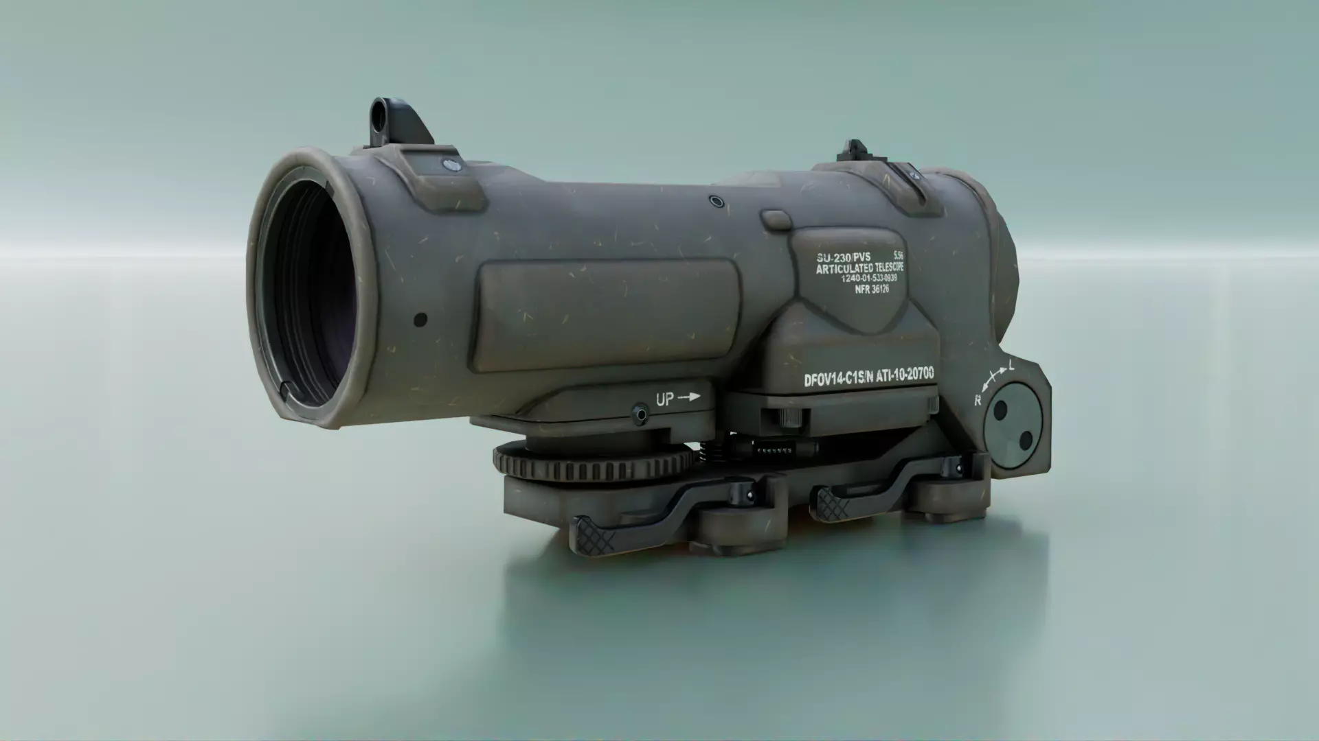 Elcan SpecterDR Low-poly 3D model_3