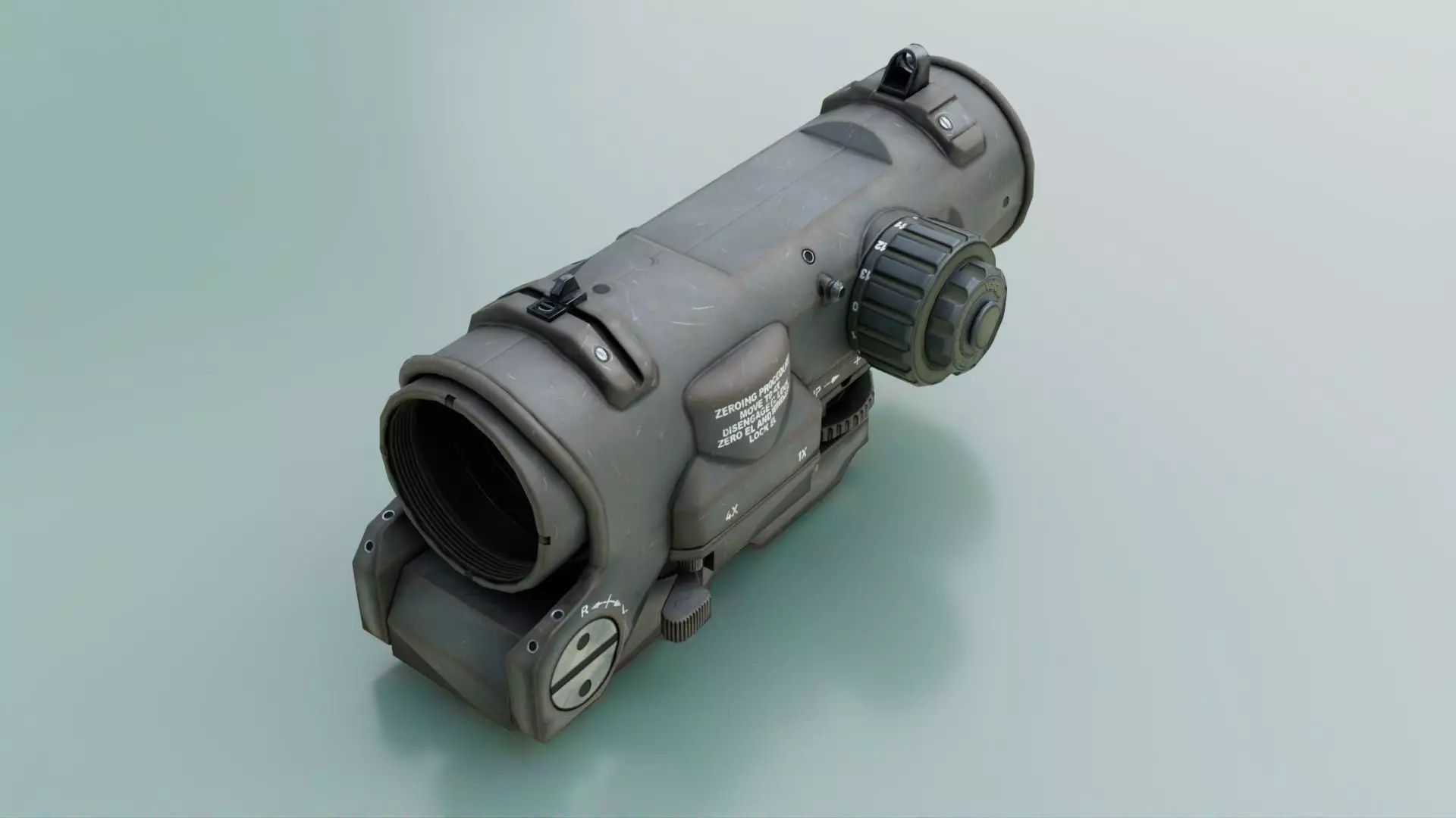 Elcan SpecterDR Low-poly 3D model_4