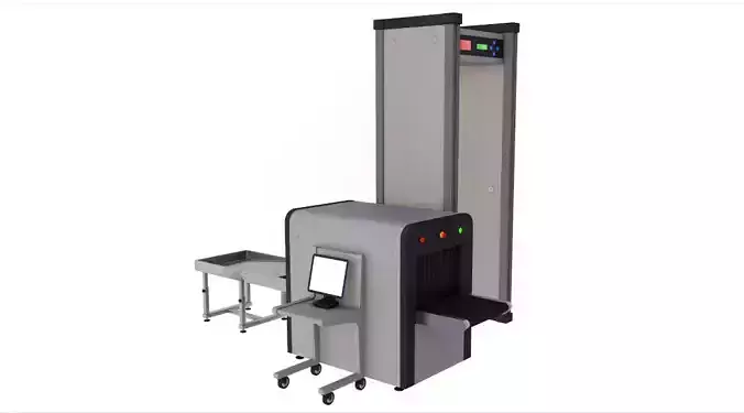 X-Ray Machine With Metal Detector